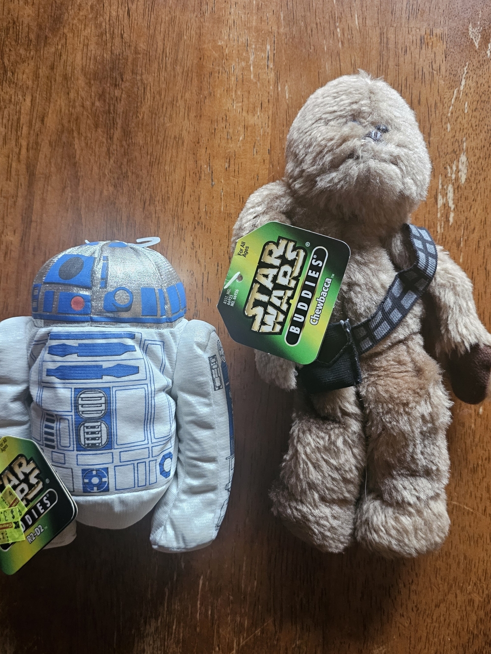 Chewbacca & R2-D2 Plush Toy Set - Brown & White/Blue